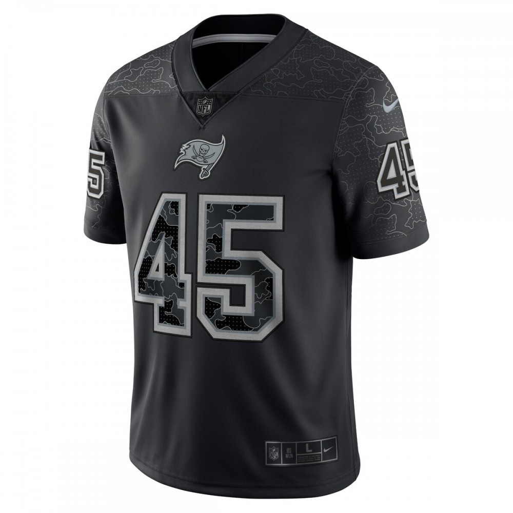 Devin White Tampa Bay Buccaneers Nike RFLCTV Limited Jersey - Black-GridironStore